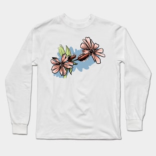 The Red Campion flower Long Sleeve T-Shirt